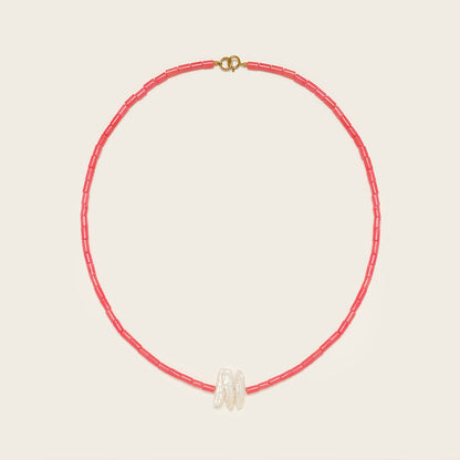 Warhol Pink Coral Necklace