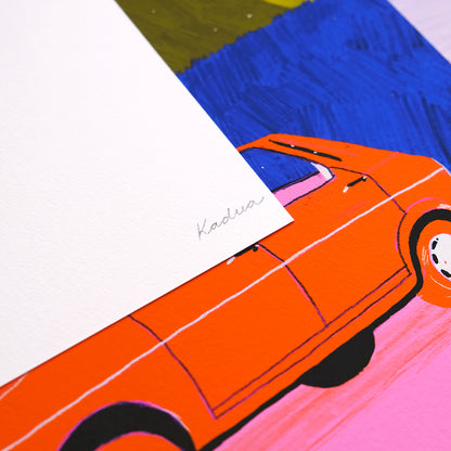 Mașina Dacia - Print de Artă