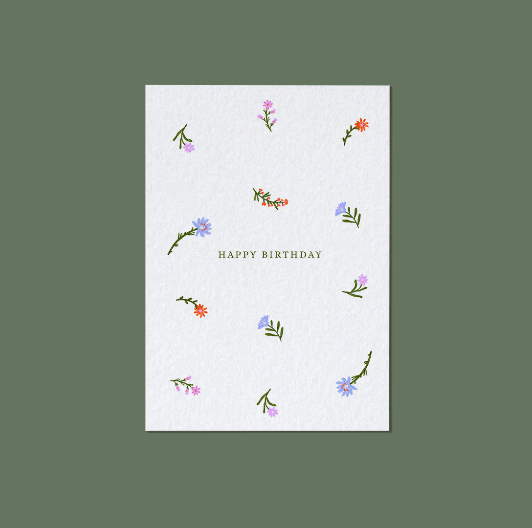 Happy Birthday - Greeting Card & Envelope