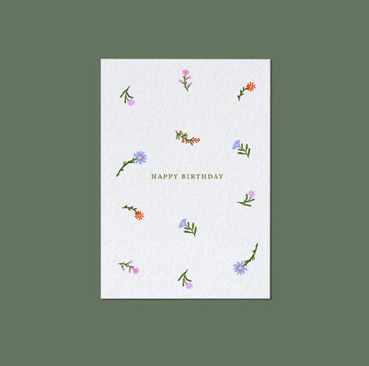 Happy Birthday - Greeting Card & Envelope