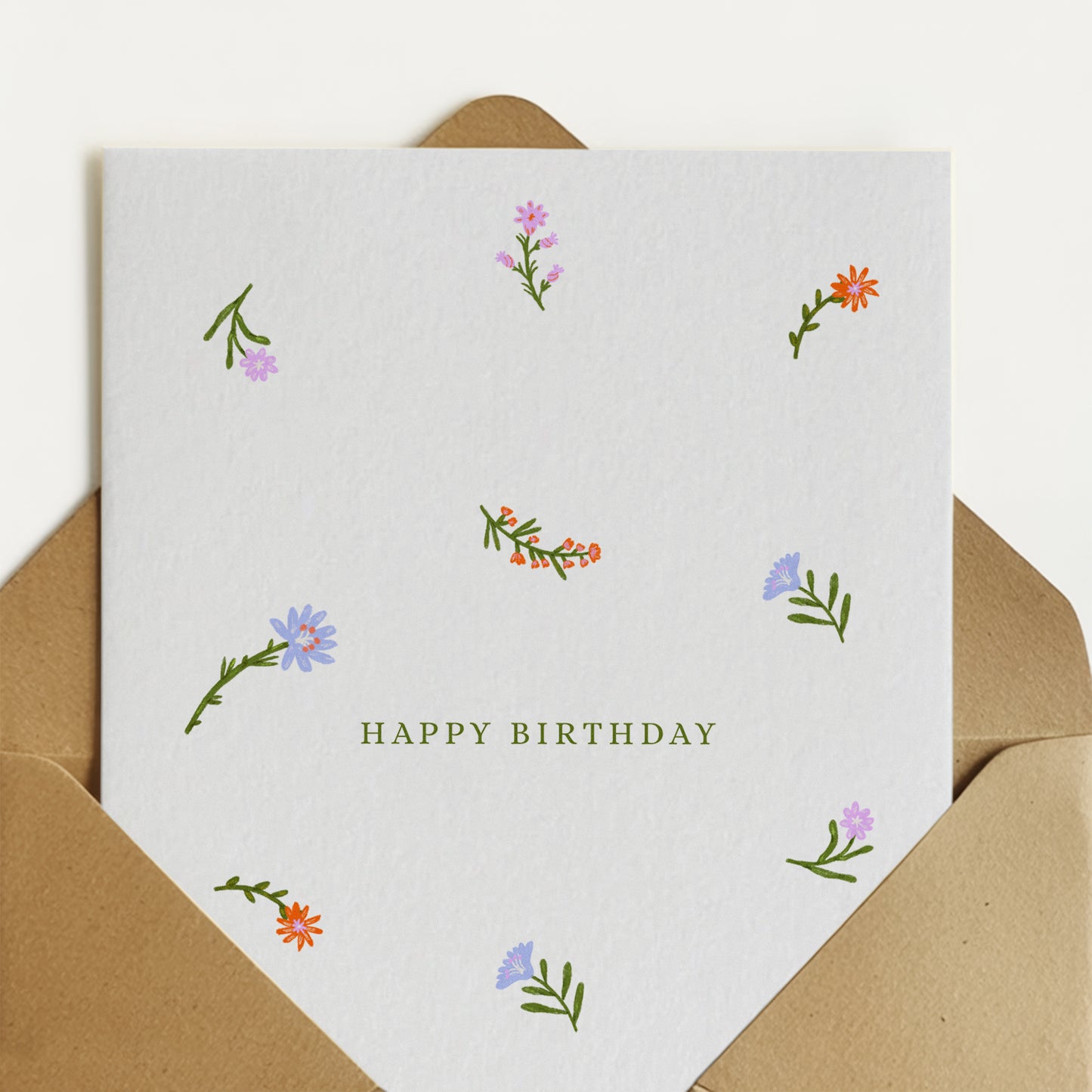 Happy Birthday - Greeting Card & Envelope