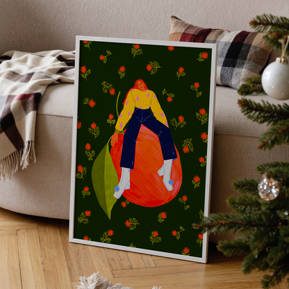 Orange Girl - Print de Artă
