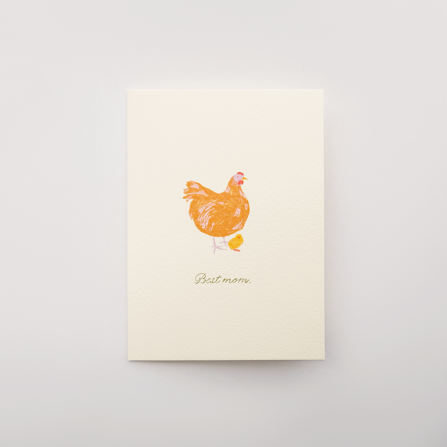 Best Mom Greeting Card & Envelope