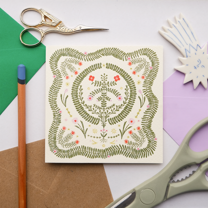 Folk • Floral Pattern • Felicitare & Plic